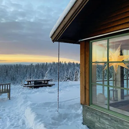 Family With View Towards Hemsedal Mountains