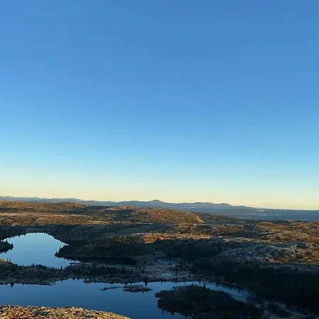 Family With View Towards Hemsedal Mountains